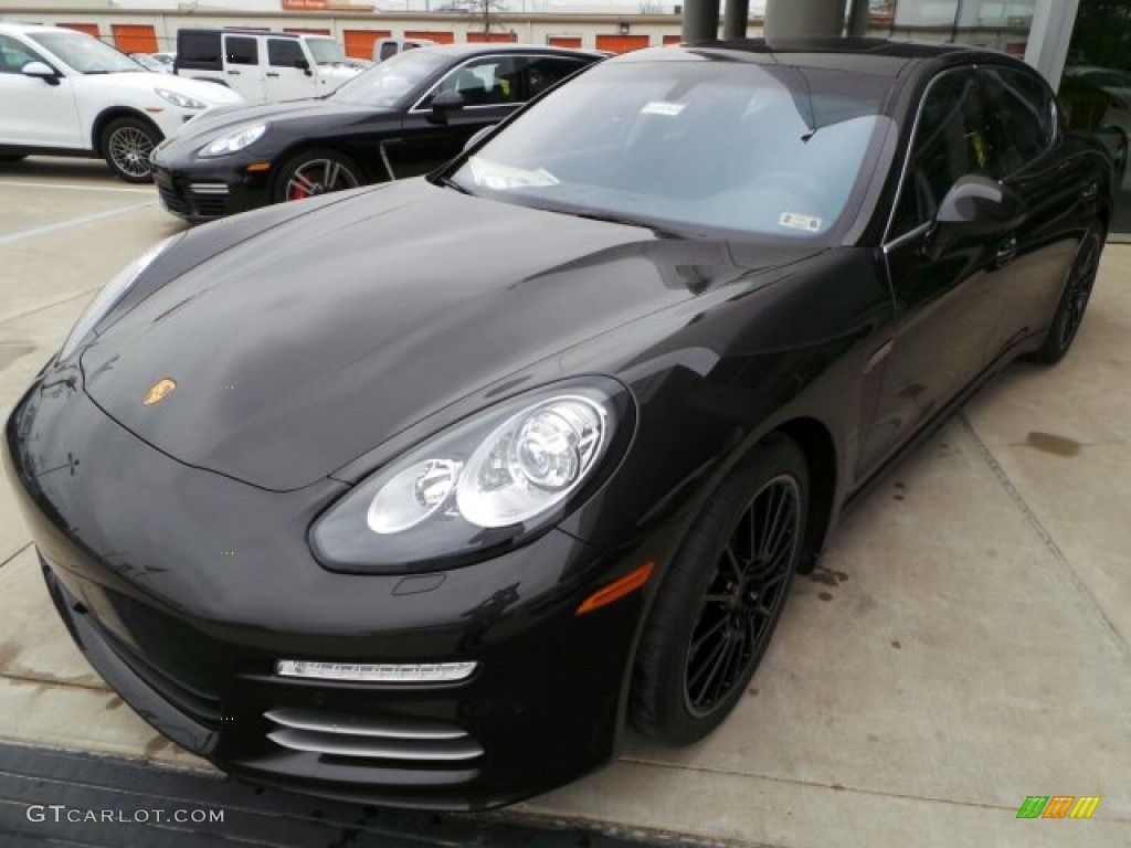 Carbon Grey Metallic 2014 Porsche Panamera 4S Executive Exterior Photo #91211250