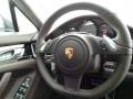 2014 Porsche Panamera Espresso Natural Leather Interior Steering Wheel Photo