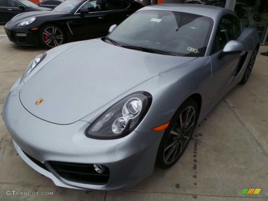 Platinum Silver Metallic 2014 Porsche Cayman S Exterior Photo #91212043