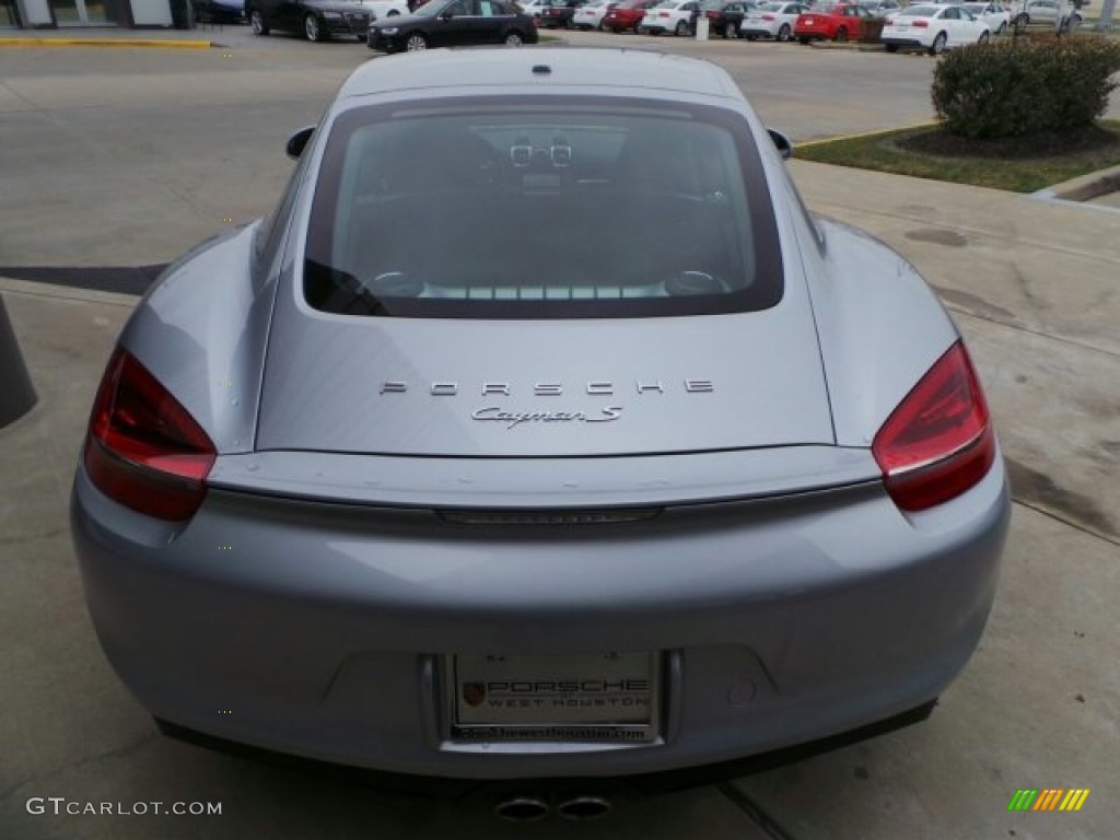 2014 Cayman S - Platinum Silver Metallic / Black photo #6