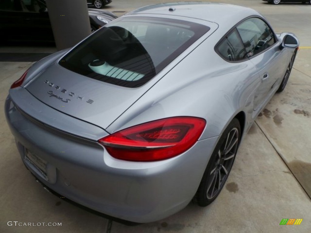 2014 Cayman S - Platinum Silver Metallic / Black photo #7
