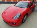 2014 Guards Red Porsche Cayman   photo #3