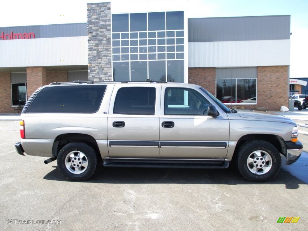 2002 Suburban 1500 LT - Light Pewter Metallic / Graphite/Medium Gray photo #1