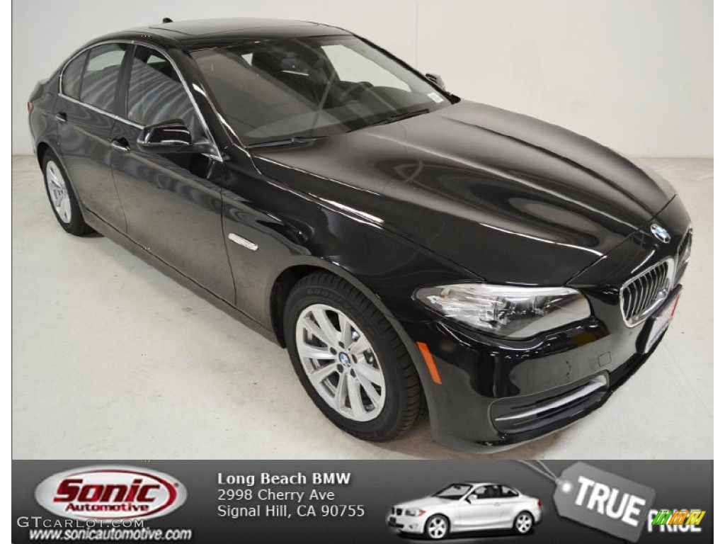 2014 5 Series 528i Sedan - Jet Black / Black photo #1