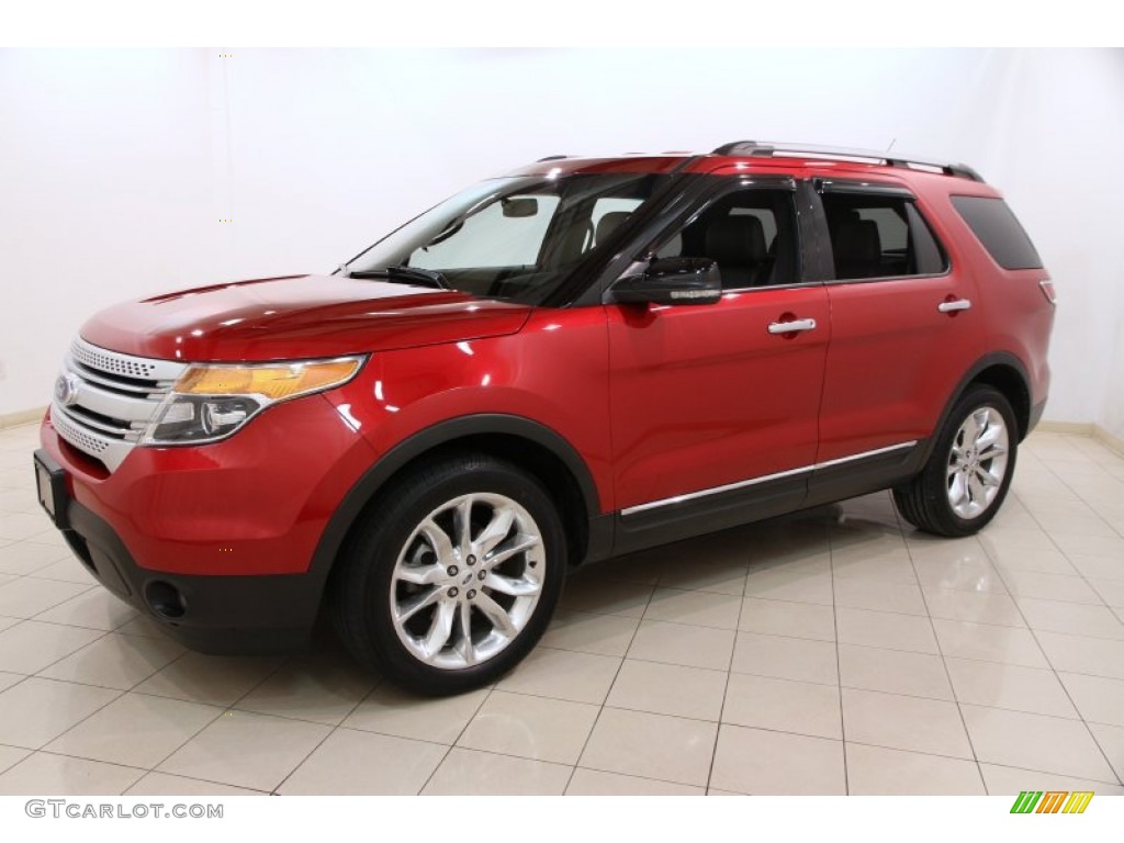 2012 Explorer XLT 4WD - Red Candy Metallic / Charcoal Black photo #3