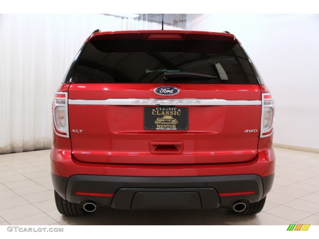 2012 Explorer XLT 4WD - Red Candy Metallic / Charcoal Black photo #15