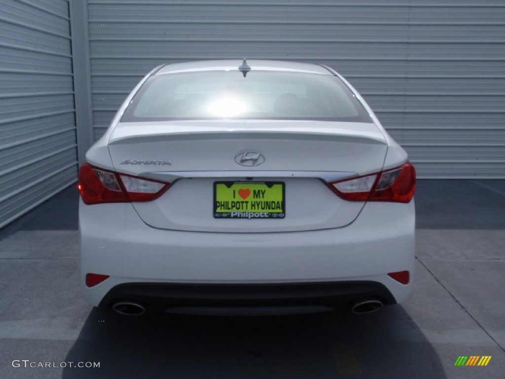2014 Sonata SE - Pearl White / Black photo #5