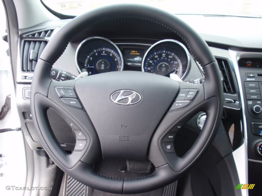 2014 Sonata SE - Pearl White / Black photo #30