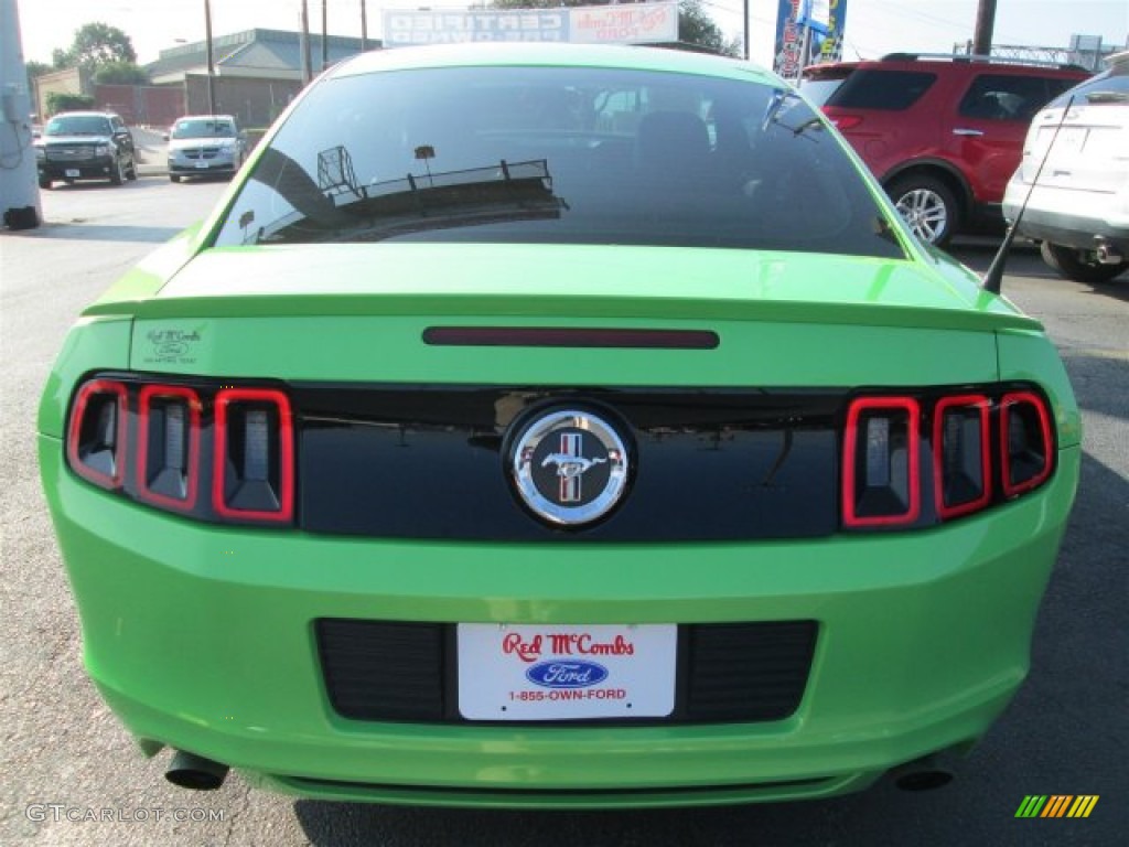 2013 Mustang V6 Premium Coupe - Gotta Have It Green / Charcoal Black photo #5