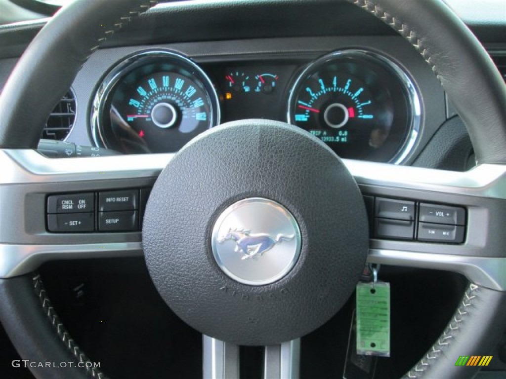 2013 Mustang V6 Premium Coupe - Gotta Have It Green / Charcoal Black photo #16