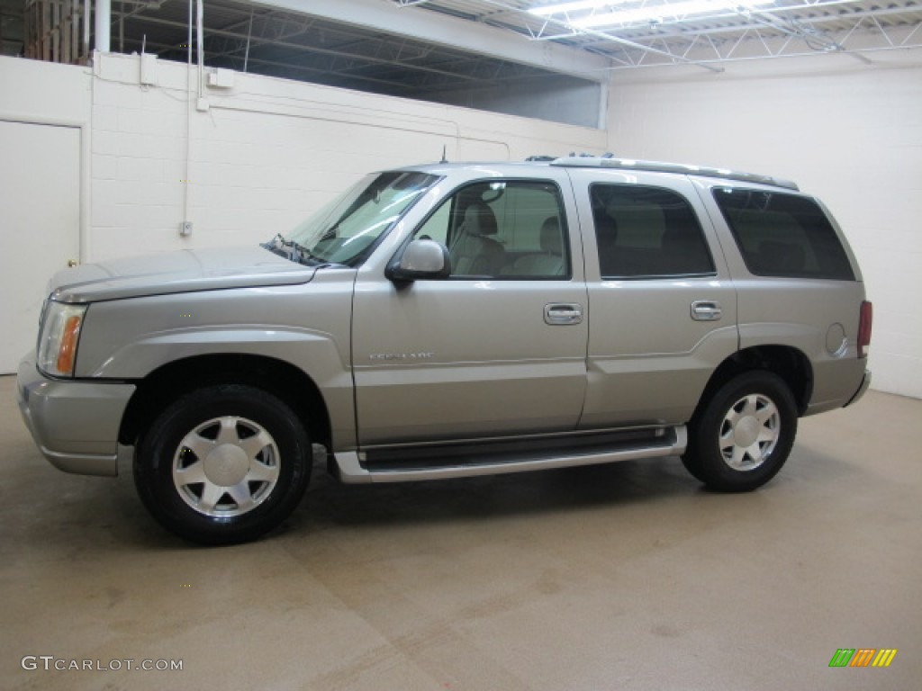 2002 Escalade AWD - Silver Sand / Shale photo #5