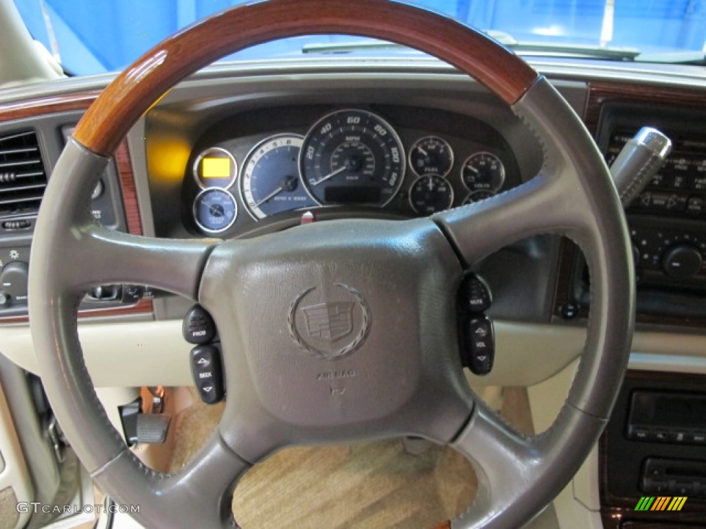 2002 Escalade AWD - Silver Sand / Shale photo #39