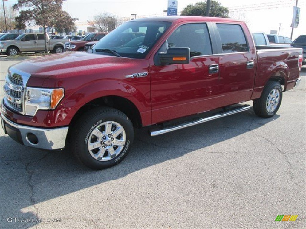 2014 F150 XLT SuperCrew - Ruby Red / Steel Grey photo #1