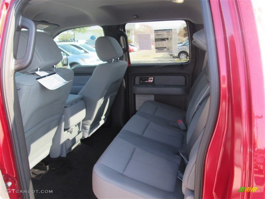 2014 F150 XLT SuperCrew - Ruby Red / Steel Grey photo #8