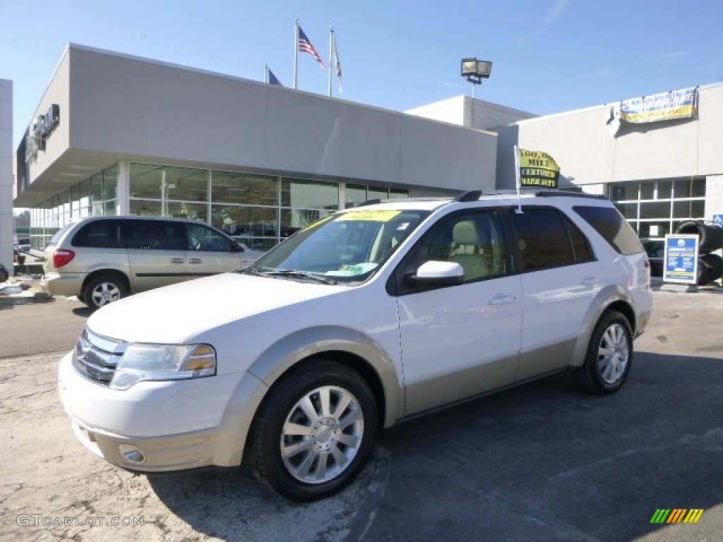 2008 Taurus X Eddie Bauer AWD - Oxford White / Camel photo #1