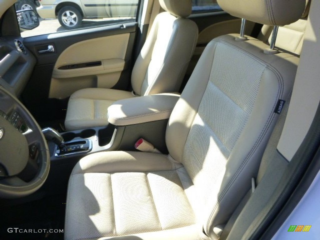 2008 Taurus X Eddie Bauer AWD - Oxford White / Camel photo #10