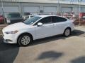 2014 Oxford White Ford Fusion S  photo #1