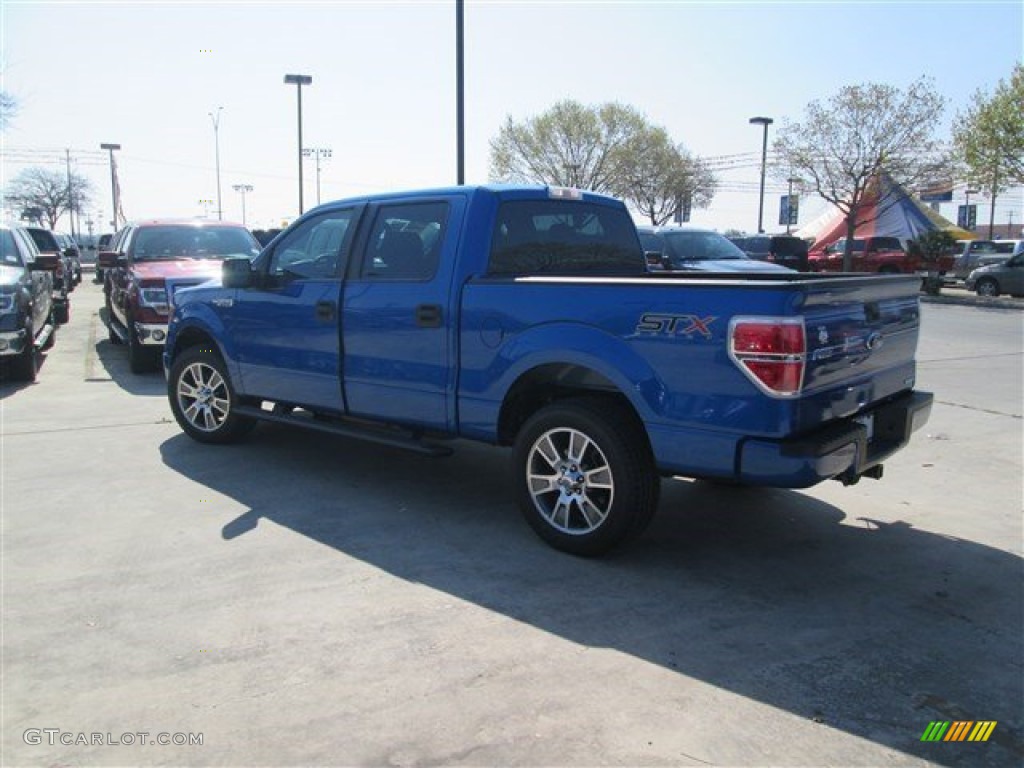 2014 F150 STX SuperCrew - Blue Flame / Black photo #3