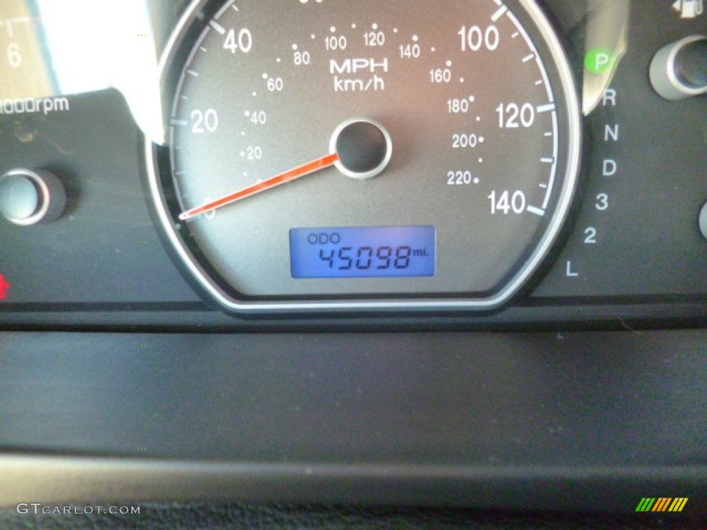 2009 Elantra GLS Sedan - Black Pearl / Beige photo #20