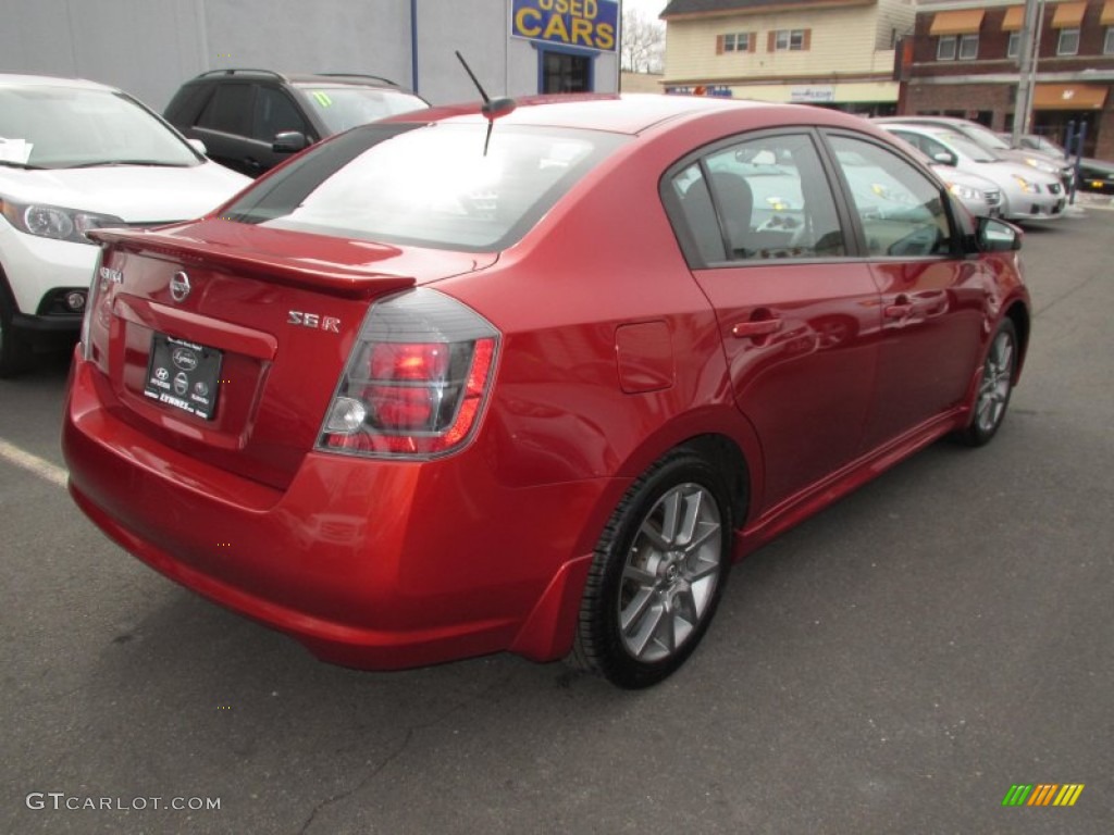 2011 Sentra SE-R - Red Brick / SE-R Charcoal photo #4