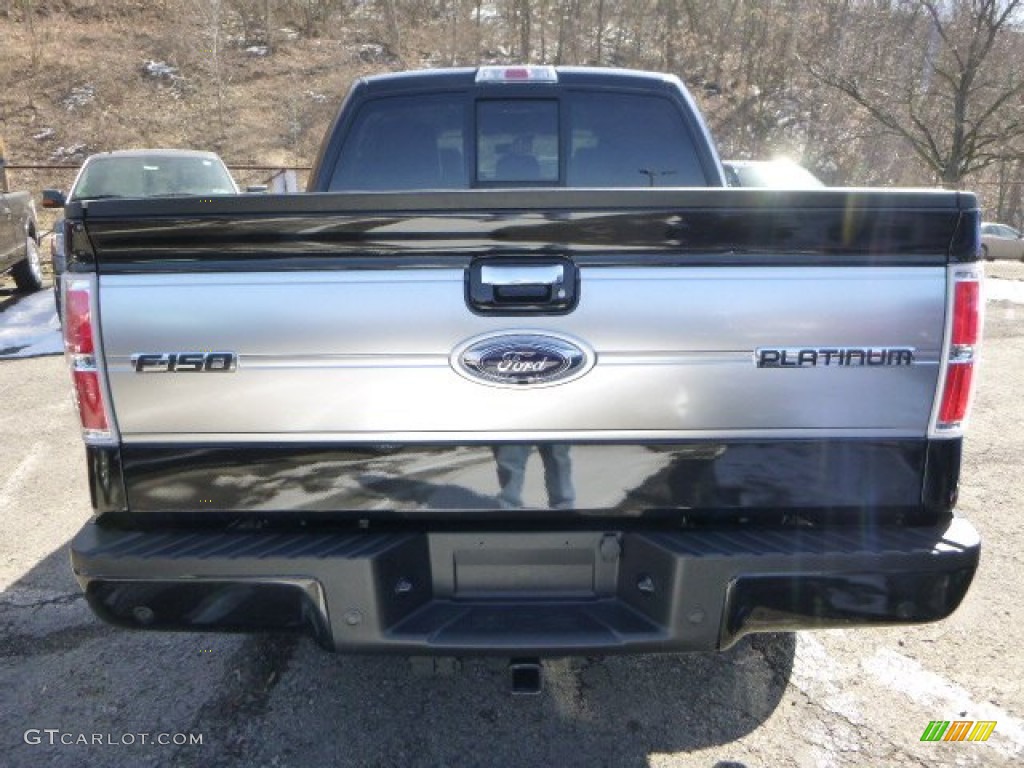 2014 F150 Platinum SuperCrew 4x4 - Tuxedo Black / Platinum Unique Pecan photo #2