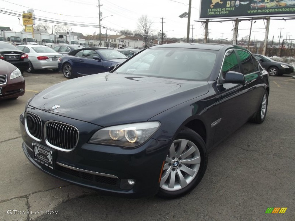 2011 7 Series 750Li xDrive Sedan - Deep Sea Blue Metallic / Saddle/Black Nappa Leather photo #1