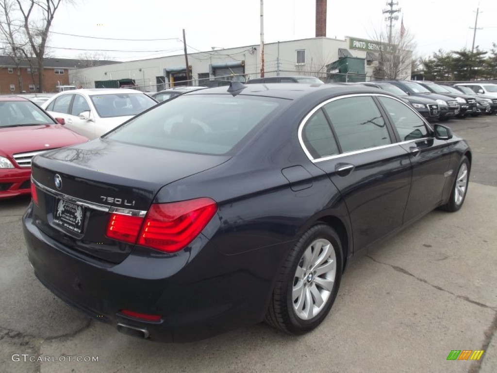 2011 7 Series 750Li xDrive Sedan - Deep Sea Blue Metallic / Saddle/Black Nappa Leather photo #3