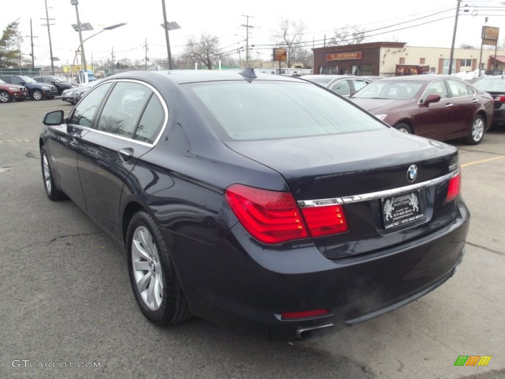2011 7 Series 750Li xDrive Sedan - Deep Sea Blue Metallic / Saddle/Black Nappa Leather photo #4