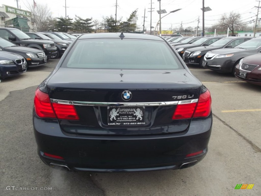 2011 7 Series 750Li xDrive Sedan - Deep Sea Blue Metallic / Saddle/Black Nappa Leather photo #5