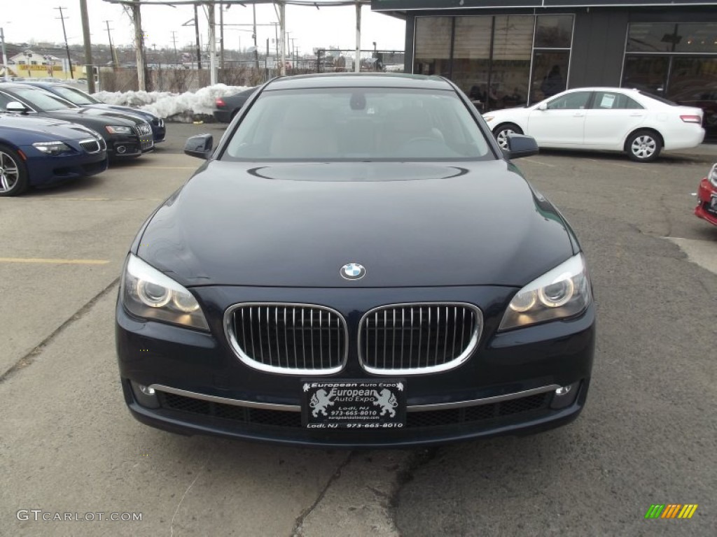 2011 7 Series 750Li xDrive Sedan - Deep Sea Blue Metallic / Saddle/Black Nappa Leather photo #7