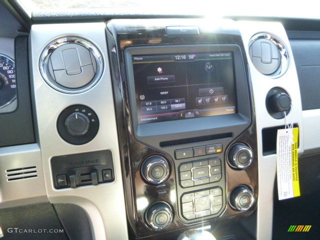 2014 F150 Platinum SuperCrew 4x4 - Tuxedo Black / Platinum Unique Pecan photo #13