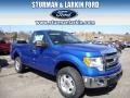 2014 Blue Flame Ford F150 XLT Regular Cab 4x4  photo #1