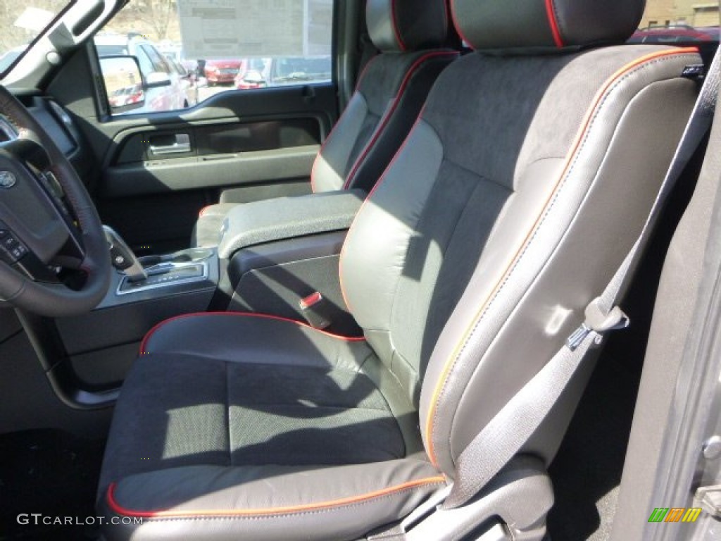 FX Appearance Black Leather/Alcantara Interior 2014 Ford F150 FX4 Tremor Regular Cab 4x4 Photo #91223914