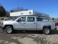 2014 Silver Ice Metallic Chevrolet Silverado 1500 WT Crew Cab 4x4  photo #2