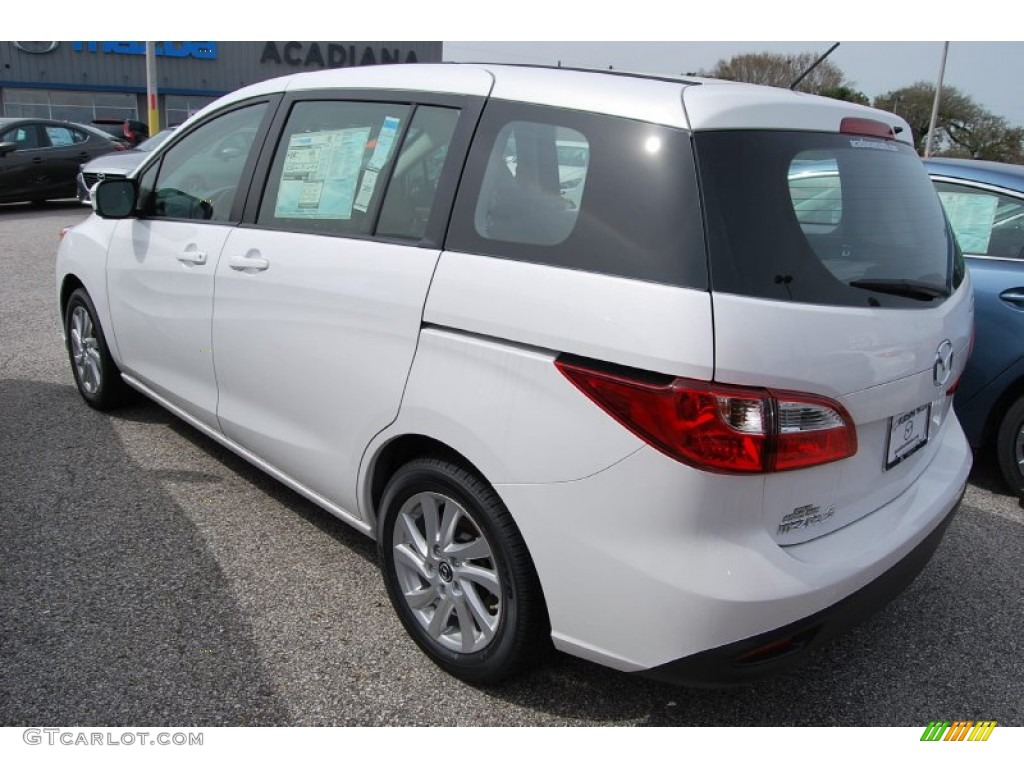 2014 MAZDA5 Sport - Crystal White Pearl / Sand photo #2