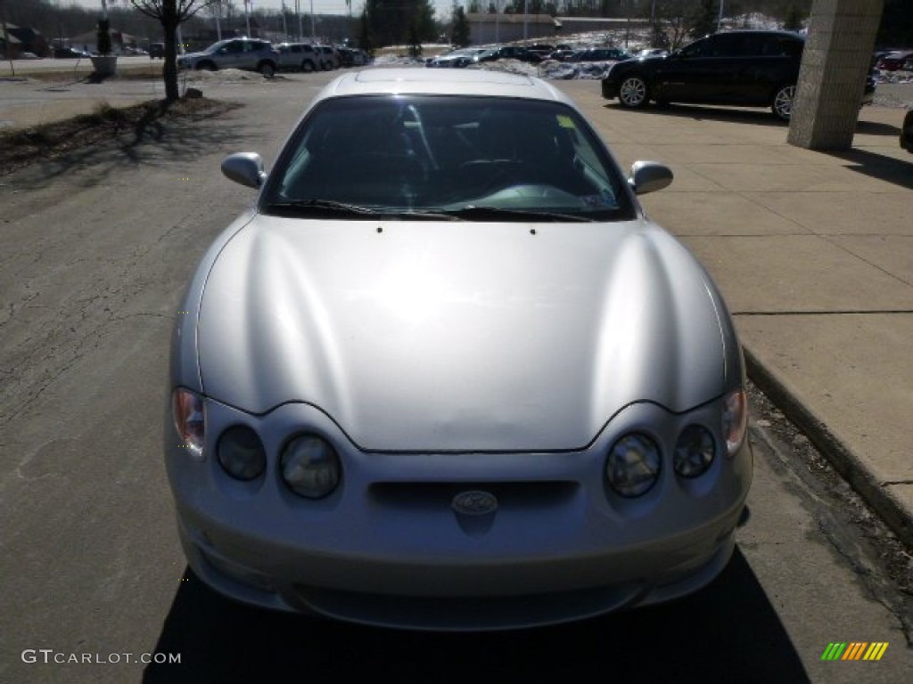 2001 Tiburon  - Super Silver / Black/Gray photo #3
