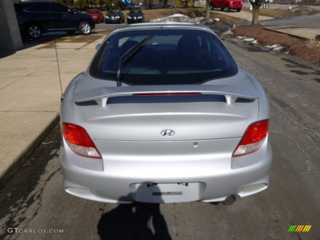 2001 Tiburon  - Super Silver / Black/Gray photo #7