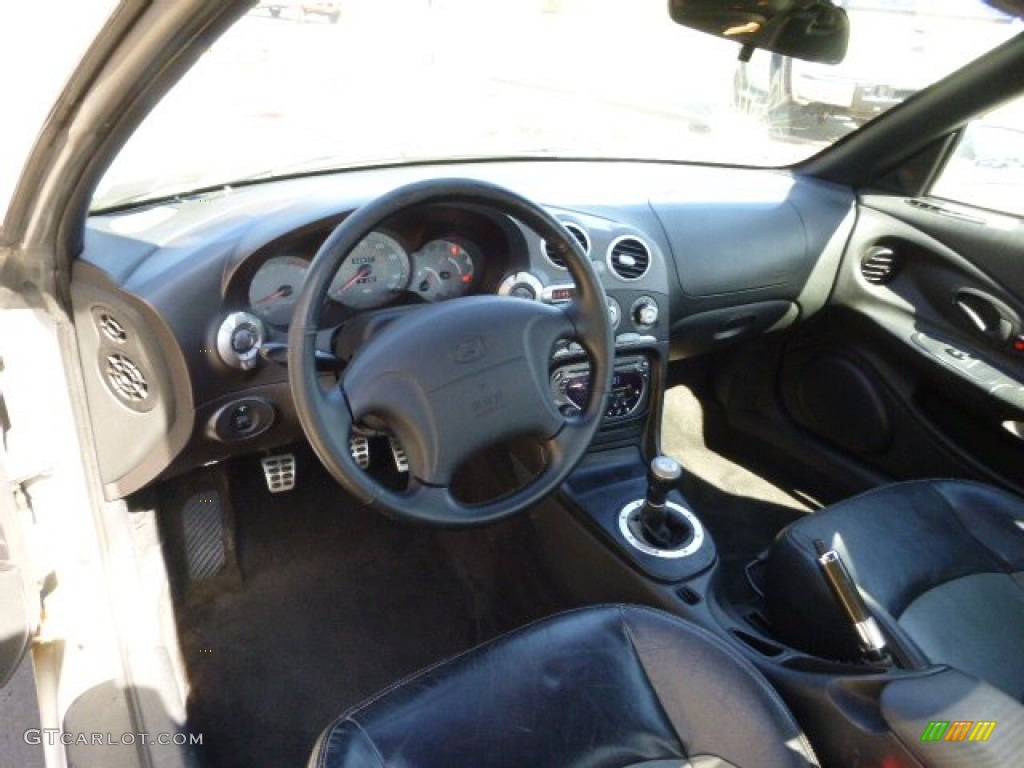 2001 Tiburon  - Super Silver / Black/Gray photo #12