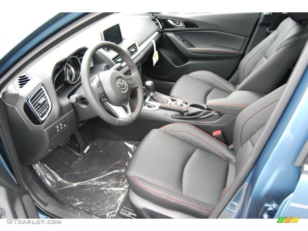 Black Interior 2014 Mazda MAZDA3 s Grand Touring 4 Door Photo #91226494