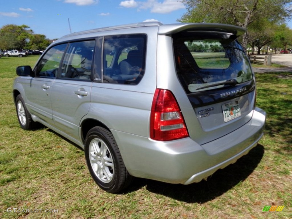 2004 Forester 2.5 XT - Platinum Silver Metallic / Black photo #6