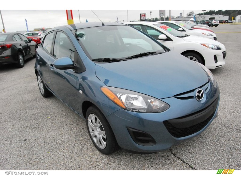 Blue Reflex 2014 Mazda Mazda2 Sport Exterior Photo #91228180