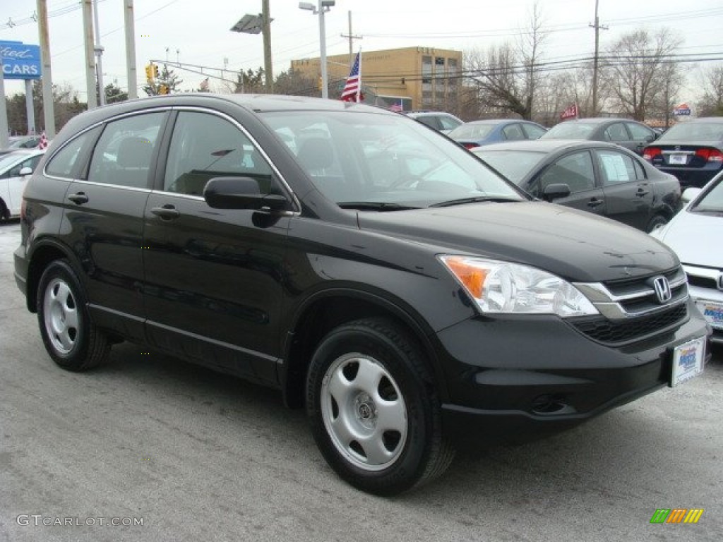 2011 CR-V LX 4WD - Crystal Black Pearl / Black photo #1