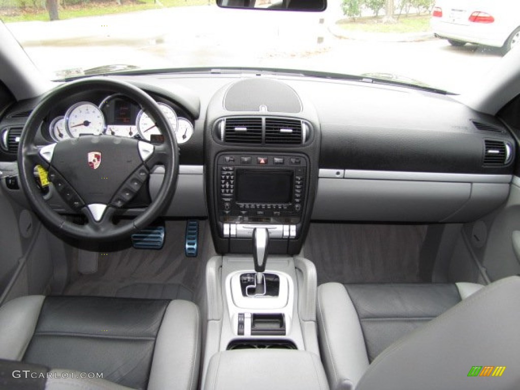 2006 Porsche Cayenne S Titanium Black/Steel Grey Dashboard Photo #91228601