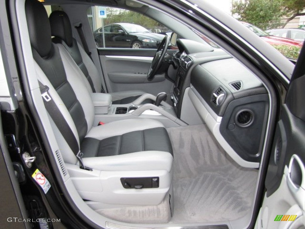 Black/Steel Grey Interior 2006 Porsche Cayenne S Titanium Photo #91229021