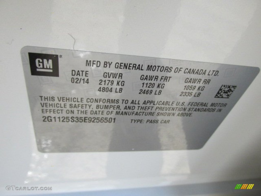 2014 Impala LT - White Diamond Tricoat / Jet Black photo #20