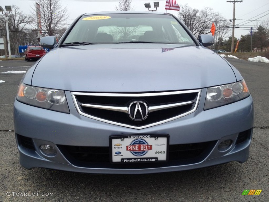 2008 TSX Sedan - Glacier Blue Metallic / Quartz Gray photo #4