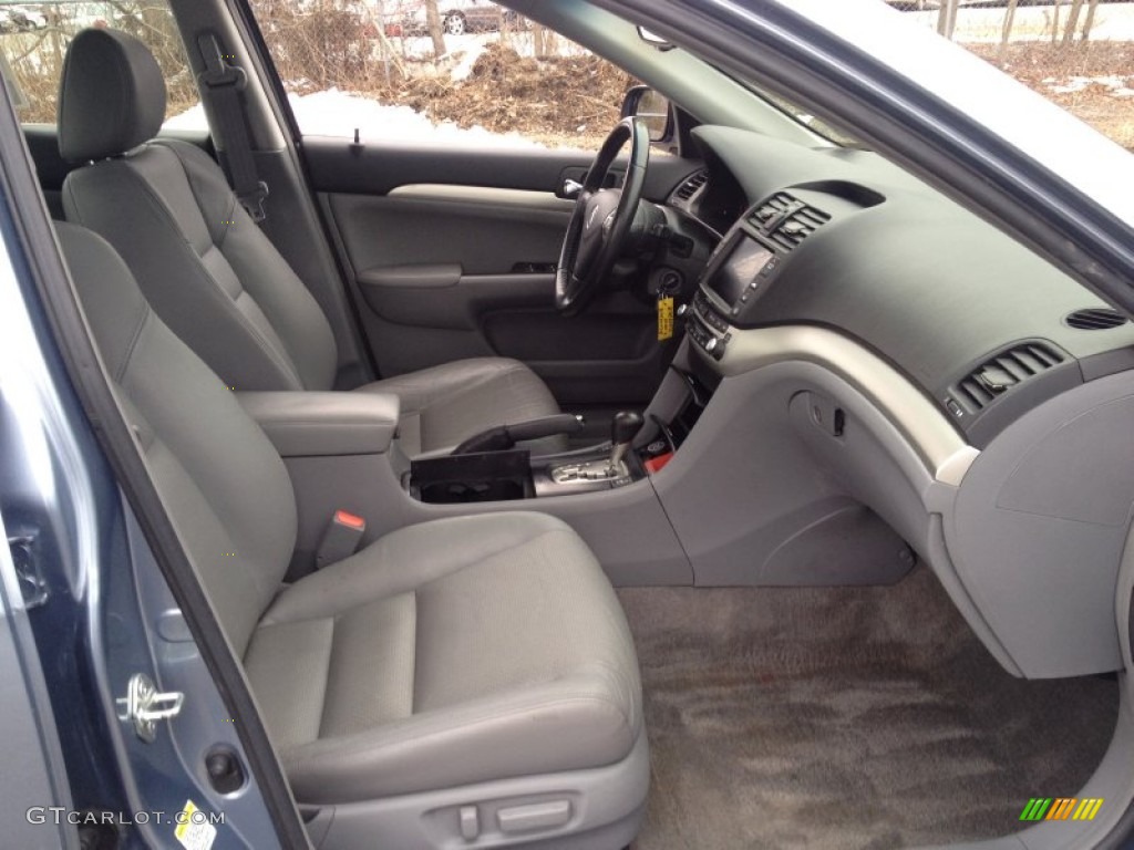 2008 TSX Sedan - Glacier Blue Metallic / Quartz Gray photo #11