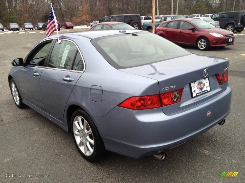 2008 TSX Sedan - Glacier Blue Metallic / Quartz Gray photo #16