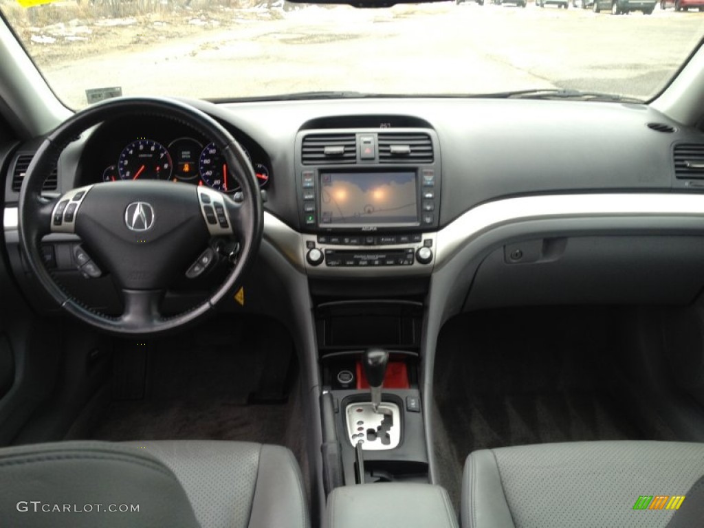 2008 TSX Sedan - Glacier Blue Metallic / Quartz Gray photo #22