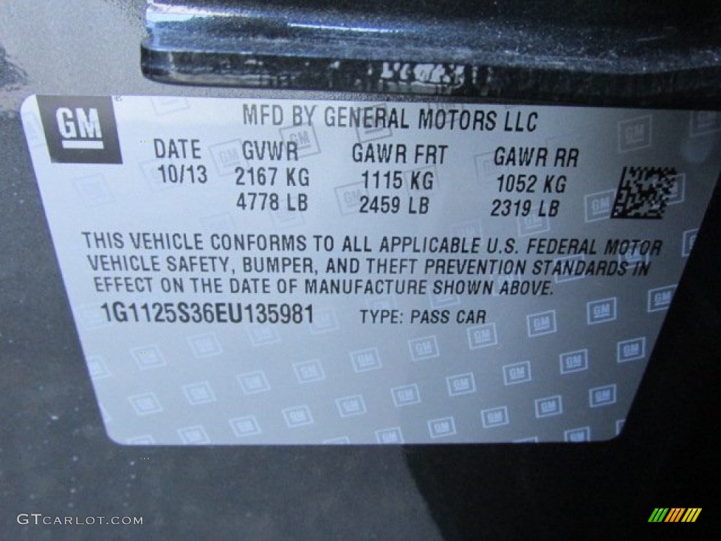2014 Impala LT - Ashen Gray Metallic / Jet Black photo #19